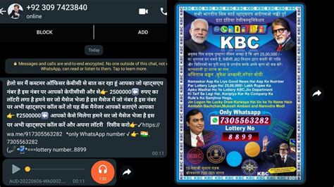 kbc whatsapp lottery number|WhatsApp KBC Scam With Rs. 25 Lakh Lottery Rampant: Here’s .
